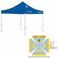 10' x 10' Blue Rigid Pop-Up Tent Kit, Full-Color, Dynamic Adhesion (3 Locations)